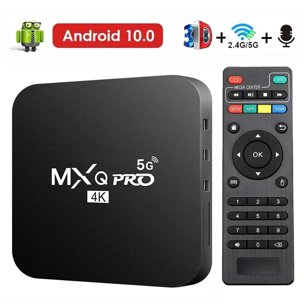 MXQ-PRO 4K HD ȵ̵ 10.0 Ʈ TV ڽ, 2.4/5G   3D ÷̾